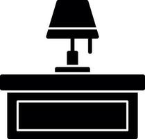 scrivania lampada vettore icona design