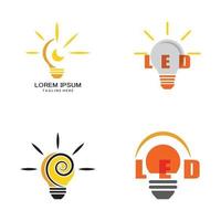 illustrazione di progettazione di vettore di simbolo della lampadina
