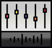 equalizzatore vettore icona design