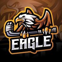 disegno del logo della mascotte di eagle sport esport vettore