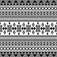 geometrico ornamento vettore illustrazione senza soluzione di continuità etnico modello. nativo arte modello con azteco e navajo stile. tribale Stampa design per tessile. nero e bianca colori.