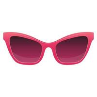 rosa occhiali da sole isolato su bianca sfondo vettore