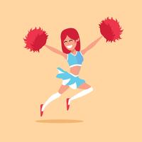 Illustrazione vettoriale di cheerleader