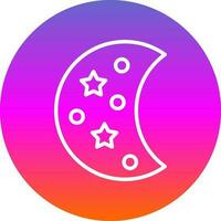 Luna fase vettore icona design