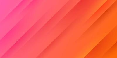 astratto sfondo sfumato rosso chiaro rosa e arancione con linee e texture a strisce diagonali. design moderno e semplice del banner. è possibile utilizzare per presentazioni aziendali, poster, modelli. illustrazione vettoriale