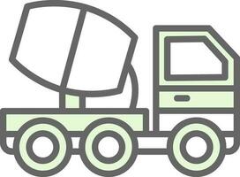 cemento camion vettore icona design