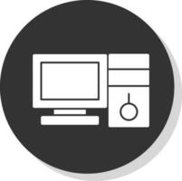 del desktop computer vettore icona design