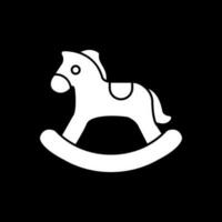 a dondolo cavallo vettore icona design