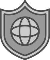 globale protezione vettore icona design