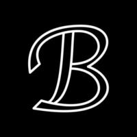 lettera B vettore icona design