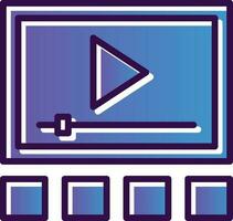 video giocatore vettore icona design