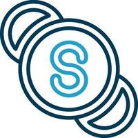 skype logo vettore icona design