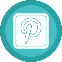 Pinterest logo vettore icona design
