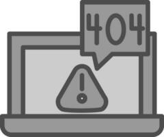 404 errore vettore icona design
