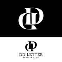 lettera monogramma d dd nel semplice moderno stile logo vettore