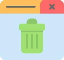 spazzatura può vettore icona design