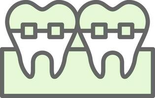 denti vettore icona design