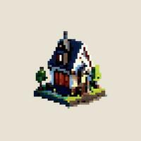 pixel arte Casa orto vettore