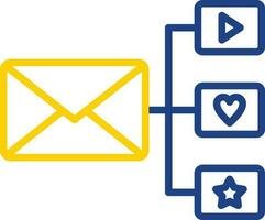 e-mail marketing vettore icona design