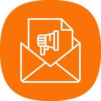 e-mail marketing vettore icona design