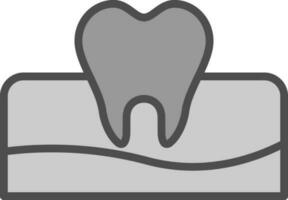 mal di denti vettore icona design