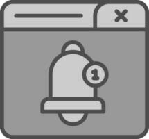 notifica campana vettore icona design
