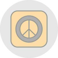 pace cartello vettore icona design