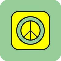 pace cartello vettore icona design