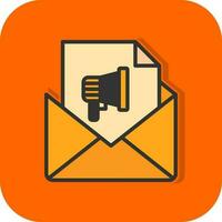 e-mail marketing vettore icona design