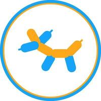 Palloncino cane vettore icona design