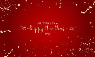 auguri di buon anno 2022 vettore