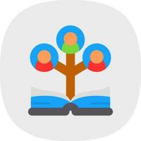 famiglia albero vettore icona design