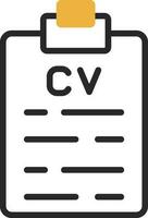 CV vettore icona design