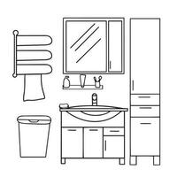 elementi per bagno interno. bagno interno vettore. vettore illustrazione