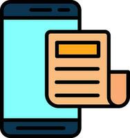 mobile giornale vettore icona design