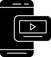 mobile video vettore icona design