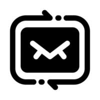 ritorno e-mail icona per il tuo sito web, mobile, presentazione, e logo design. vettore