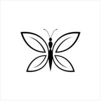 silhouette di un' farfalla vettore icona