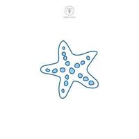 stella marina icona simbolo vettore illustrazione isolato su bianca sfondo
