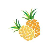 ananas logo, vettore giardino azienda agricola fresco frutta, design per semplice frutta negozio succo