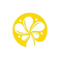 girasole logo, fiore giardino semplice disegno, vettore illustrazione modello