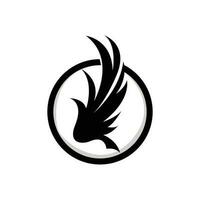ala logo disegno, vettore aquila falco Ali, bellezza volante uccello, illustrazione simbolo