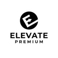 elevare lettera logo icona design vettore