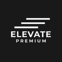 elevare lettera logo icona design vettore