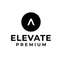 elevare lettera logo icona design vettore