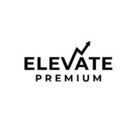 elevare lettera logo icona design vettore