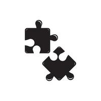 puzzle logo icona, vettore illustrazione design modello.