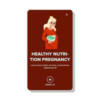 madre salutare nutrizione gravidanza vettore