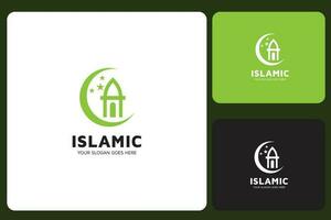 islamico logo design modello vettore