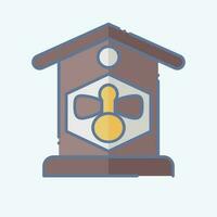 icona apiario. relazionato per agricoltura simbolo. scarabocchio stile. semplice design modificabile. semplice illustrazione vettore